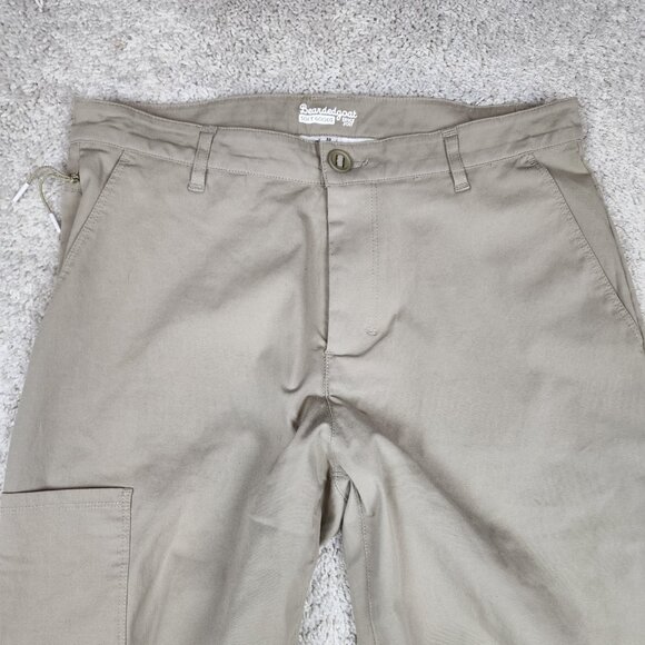 Bearded Goat Union Pants Men’s Size 33x29 Beige Chino Pockets Outdoor Hike USA - Picture 4 of 8